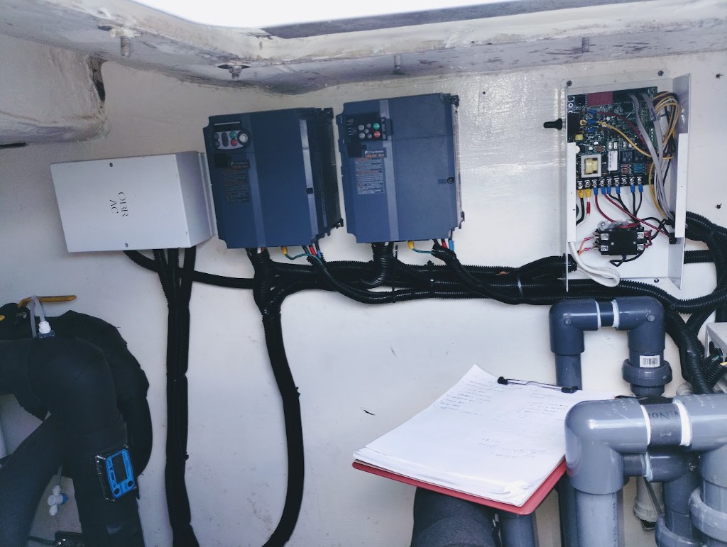 Variable frequency drives for soft start on chillers